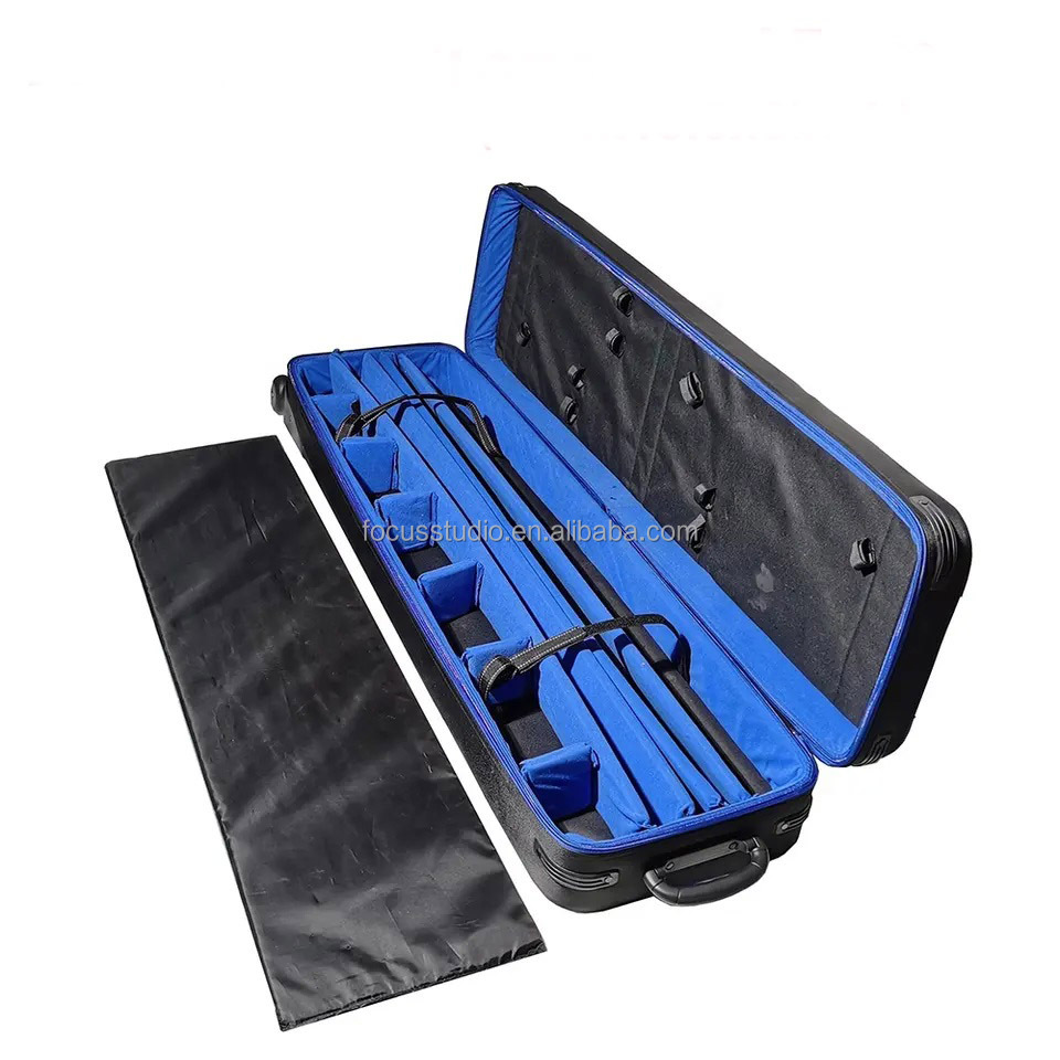 C Stand Rolling Case for Three CStands Wheeled Rolling Light Kit Bag